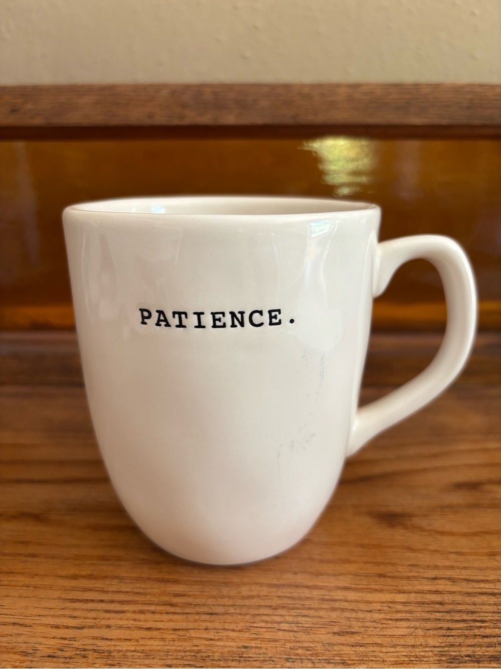 Rae Dunn 'PATIENCE.' Ceramic Coffee Mug